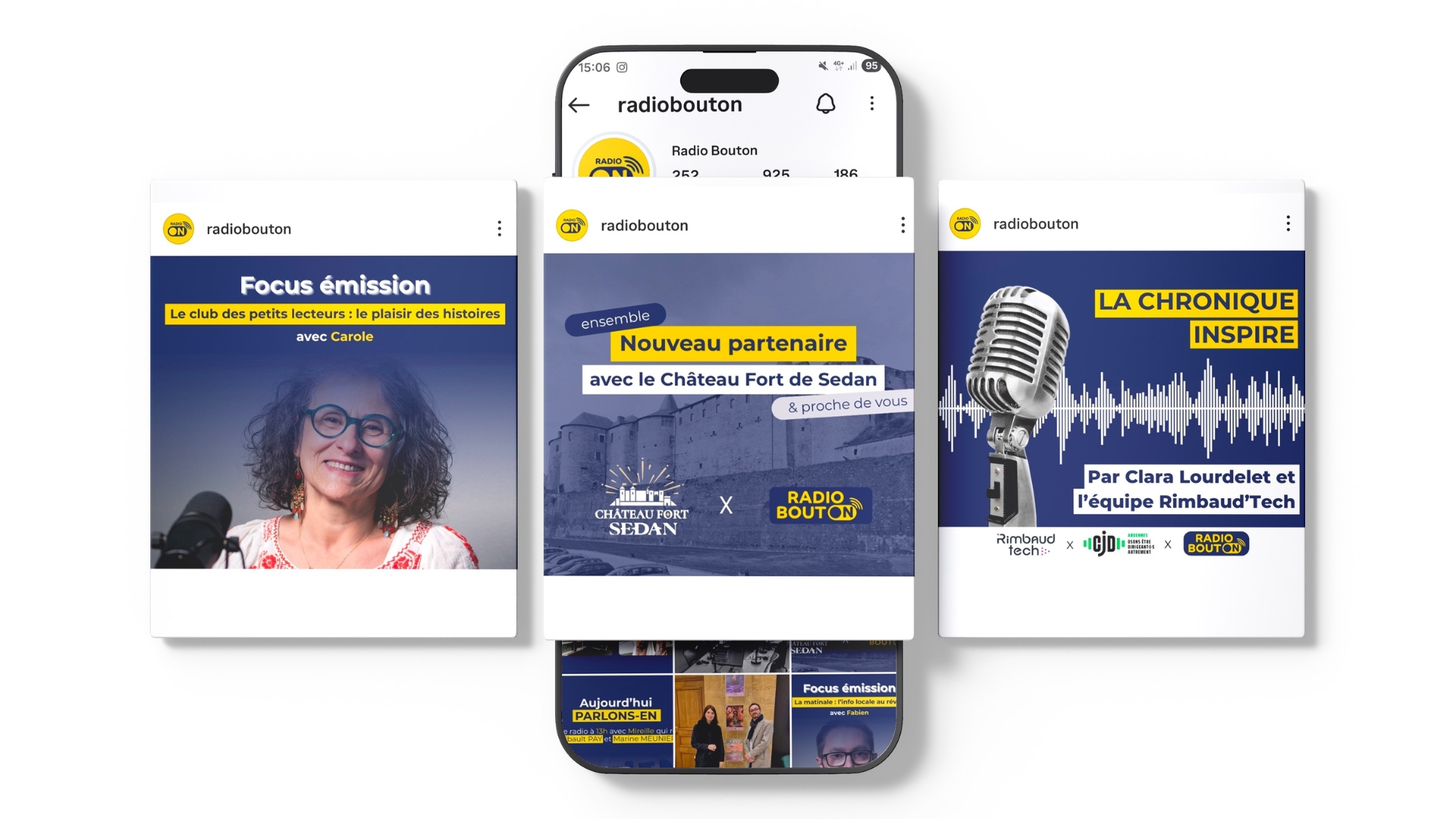 Gestion réseaux sociaux Radio Bouton